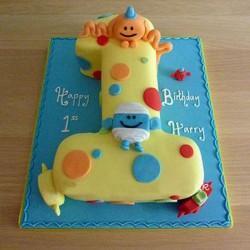 Happy Birthday Toddler Fondant Cake	
