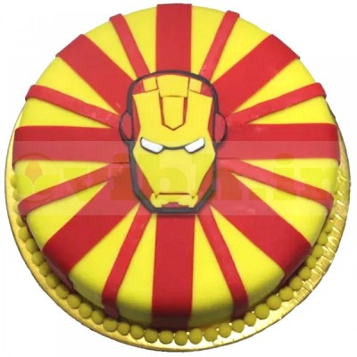 Iron Man Theme Customized Cake