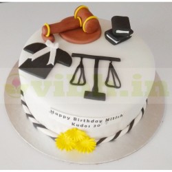 Judge Themed Fondant Cake	