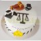 Judge Themed Fondant Cake	