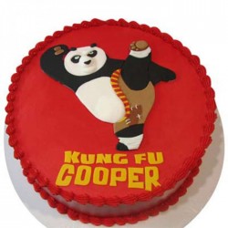 Kicking Po Fondant Cake Kicking Po Fondant Cake