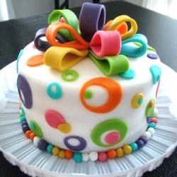 Love Confession Fondant Cake	