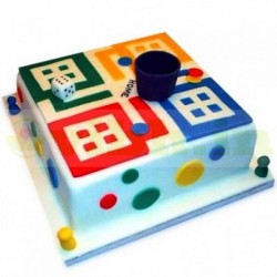 Ludo Theme Designer Fondant Cake	