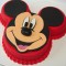 Mickey Mouse Face Cool Fondant Cake	