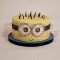 Minion Cartoon Fondant Cake	