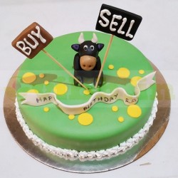 Stock Market Theme Cake
