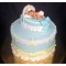 Baby in The Crib Fondant Cake	