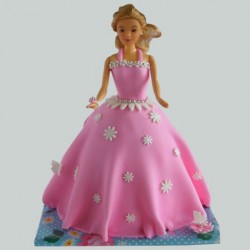 Just Wow Barbie Fondant Cake	