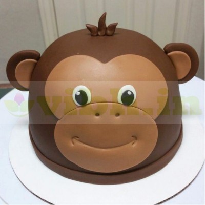 Monkey Customized Fondant Cake