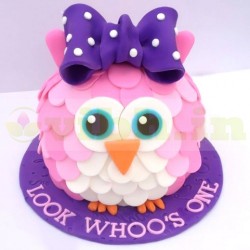 Owl Designer Birthday Cake	