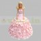 Pink Floral Barbie Fondant Cake	