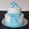 2 Tier Baby Shower Designer Fondant Cake	