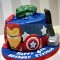 Avengers Theme Birthday Cake	