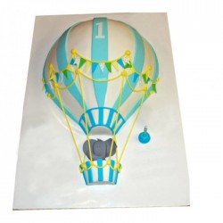 Balloon Of Wishes Fondant Cake	