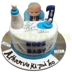 Boss Baby Themed Fondant Cake	