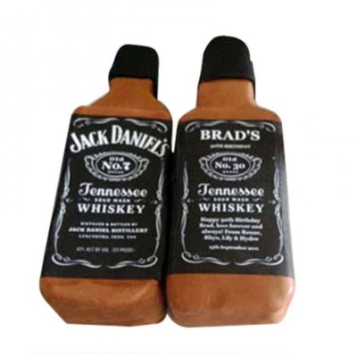 Delicious Jack Daniels Fondant Cake