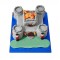 Fort Theme Fondant Cake	