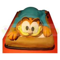 Garfield Cat Designer Fondant Cake	