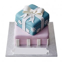 Gift Box Fondant Cake	