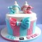 He or She Baby Shower Cake	