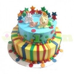 Kids First Birthday Designer Cake	