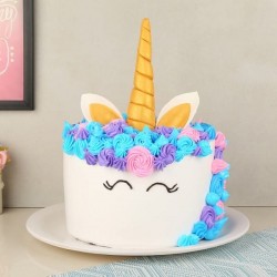 Magical Unicorn Fondant Cake	
