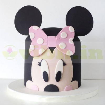 Minnie Mouse Fondant Cake Minnie Mouse Fondant Cake