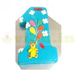 One Number Fondant Cake One Number Fondant Cake