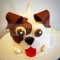 Puppy Customized Fondant Cake	