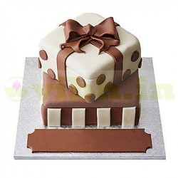 Special Gift Box Fondant Cake	