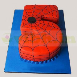 Spiderman Love Fondant Cake	