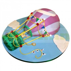 Stylish Balloon Fondant Cake	