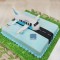 Welcome To Indigo Airplane Fondant Cake