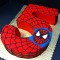 5 Number Spiderman Theme Cake	