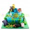 Animal Theme First Birthday Cake	