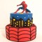 2 Tier Amazing Spiderman Designer Cake	