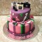2 Tier Shopping Theme Fondant Cake	