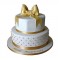 50th Anniversary 2 Tier Fondant Cake	