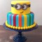 Cute Minion Birthday Cake	