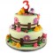 Farm Animals Theme Fondant Cake	
