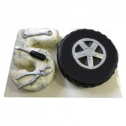 Mechanic Theme Fondant Cake	