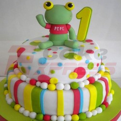 Pepe The Frog Theme Birthday Cake	