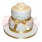 Special 2 Tier Anniversary Fondant Cake	