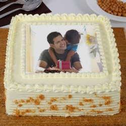 Butter Scotch Square Photo Cake