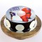 Baymax Chocolate Round Photo Cake