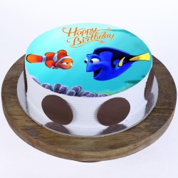 Finding Nemo Pineapple Round Photo Cake