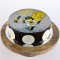 Homer Simpsons Chocolate Round Photo Cake