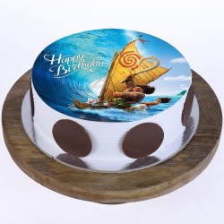 Maui Moana Pineapple Round Photo Cake
