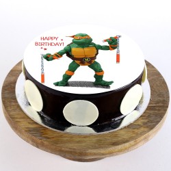 Michaelangelo Chocolate Round Photo Cake