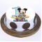 Mickey Mouse 1st Birthday Pineapple Photo Cake